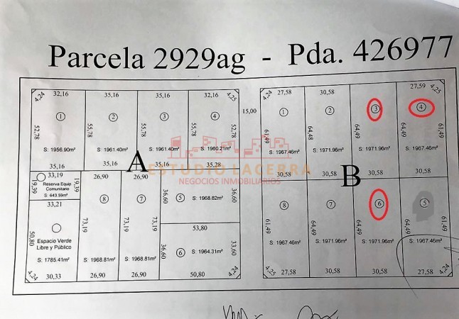 Tres Lotes en Venta en la localidad de Arana Ciudad de La Plaa